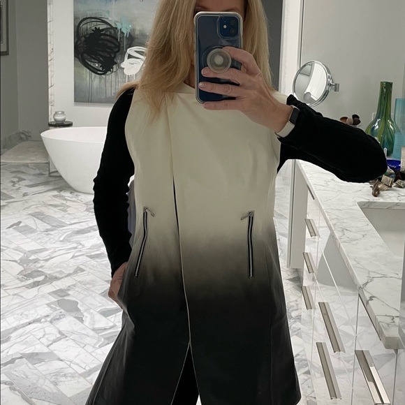 Lafayette 148 ombré leather vest - Picture 2 of 8